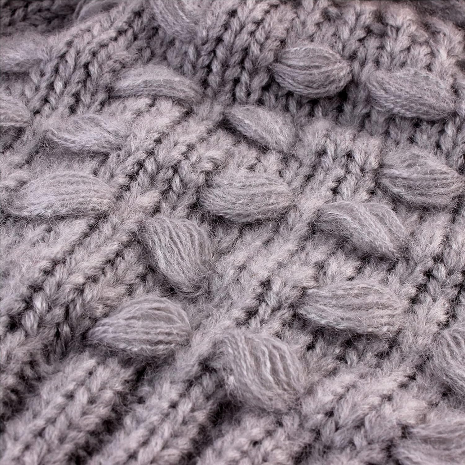2PCS Mother Kids Hat, Autumn Winter Beanie Kids Cap, Family Beanie Knit Cap Couple Hats (Color : Gris, Size : 400g)