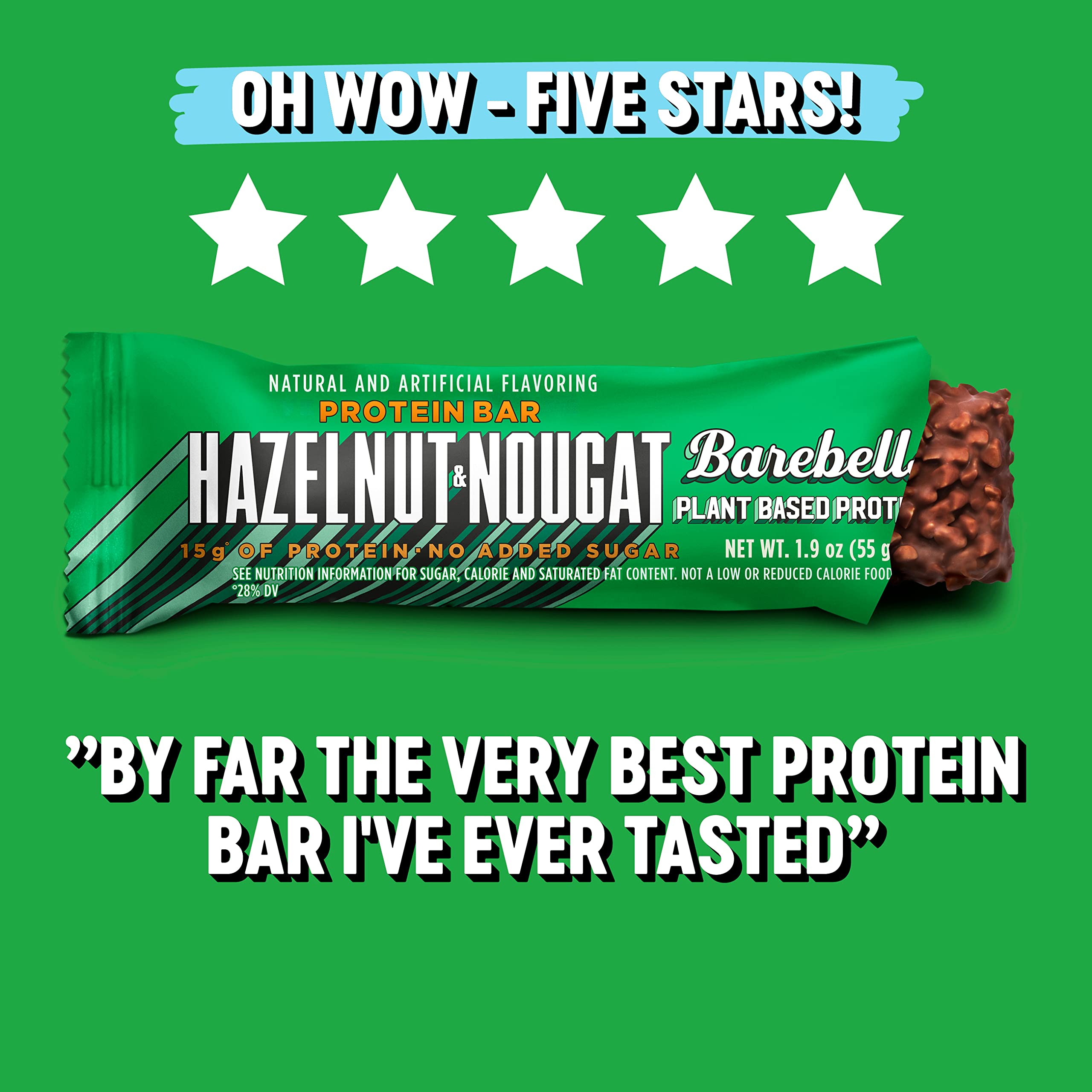 Barebells Vegan Protein Bars Hazelnut & Nougat 12