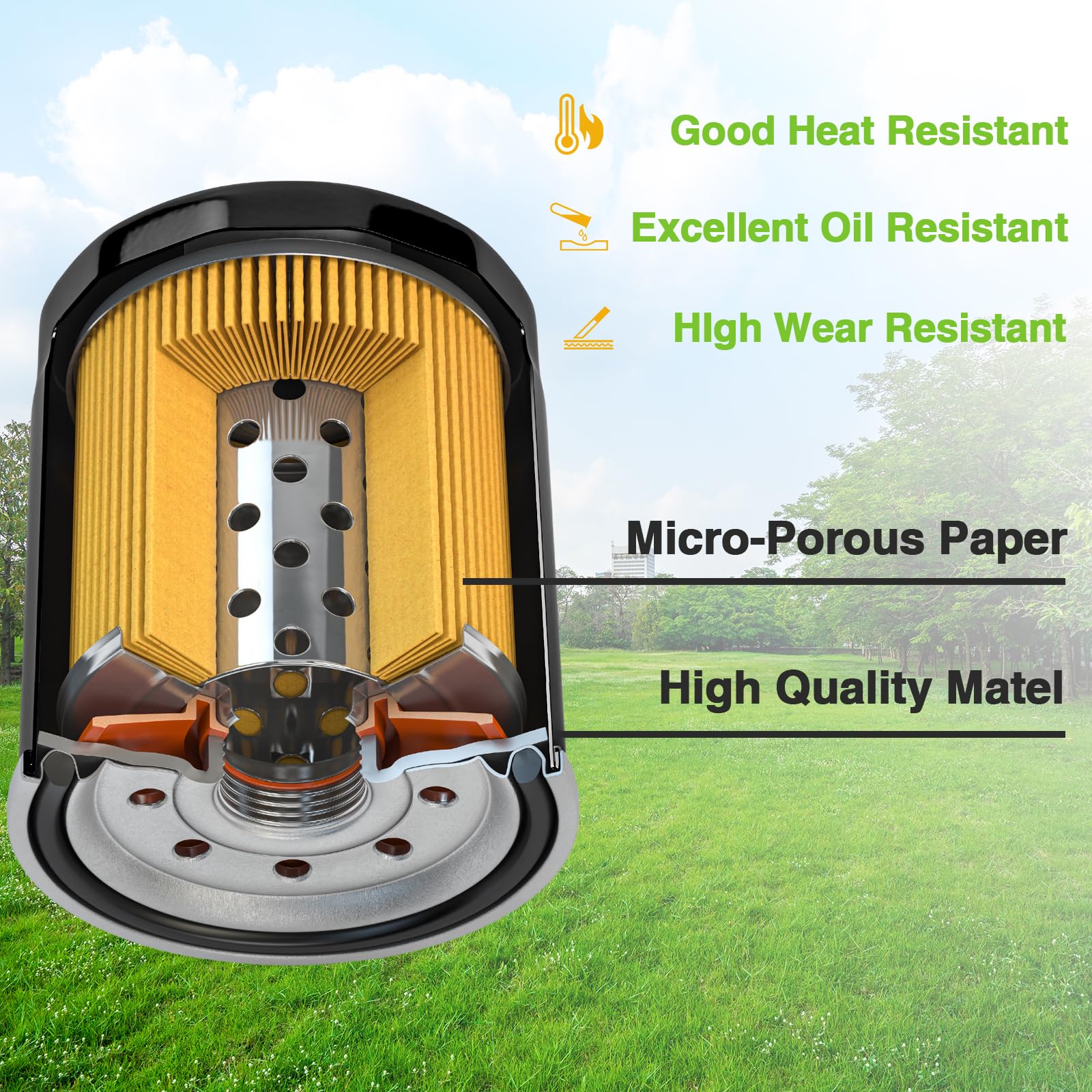 Amazon.com: KPALAG Pair of Oil Filters Transmission Filter and 