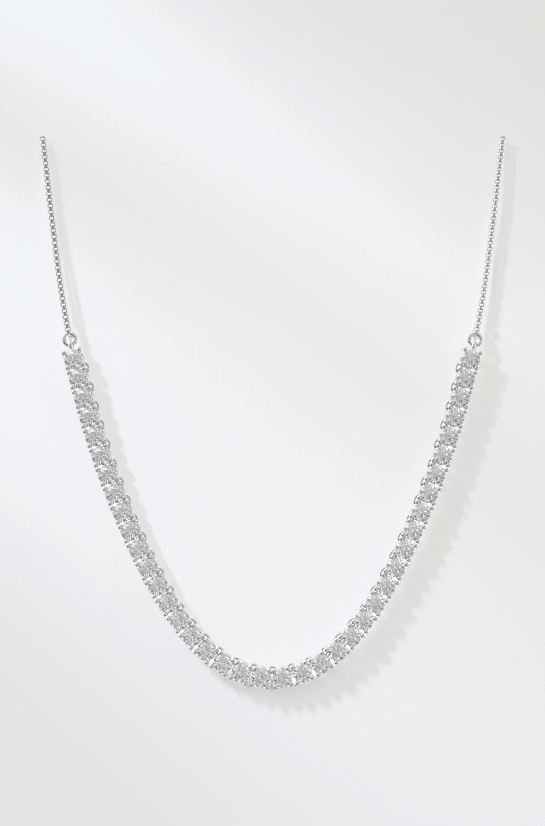 - ANAYRA 925 Sterling Silver Necklace Set for Women | Hallmark Certified Silver | Silver Fashion Jewellery for Women | Great for Gifting