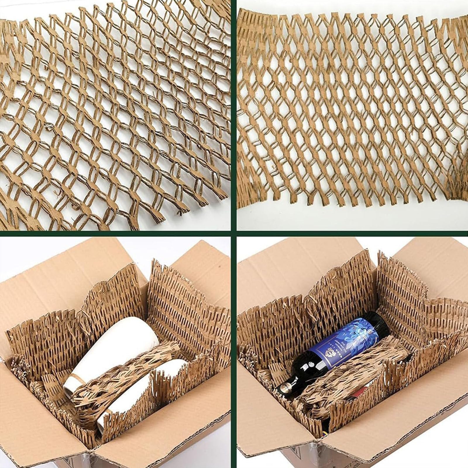 Máquina trituradora de cartón, fabricante de papel de embalaje de panal para cartón de desecho, convierte cartón en material de embalaje, velocidad de trituración: 3 m/min, 425 mm de ancho