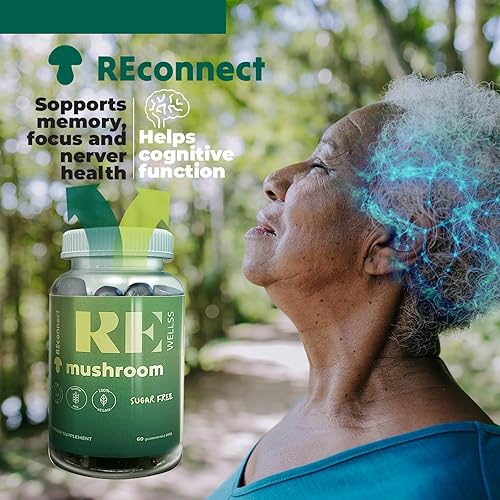 Miniatura 6 de REWELLS Gomitas de hongos I Gomitas sin azúcar I Suplementos dietéticos I Suplemento de hongos para hombres y mujeres I 8.47 oz I 60 gomitas