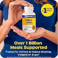Vista 5 de Enzymedica Digest Gold + ATPro, fórmula enzimática de máxima fuerza, evita la hinchazón y los gases, 14 enzimas clave incluyendo amilasa, proteasa