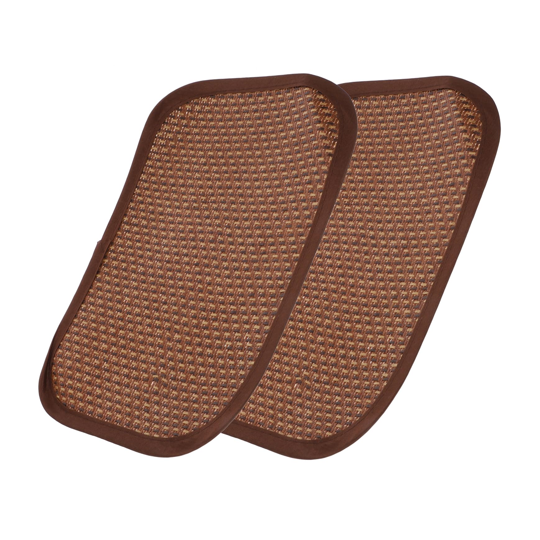 HOMOBABE 2pcs Small Animal Cooling Mat and Bunny Cooling Grass Mat Natural Breathable Summer Heat Dissipation Pad for Rabbits Guinea Pigs Hamsters Random Color
