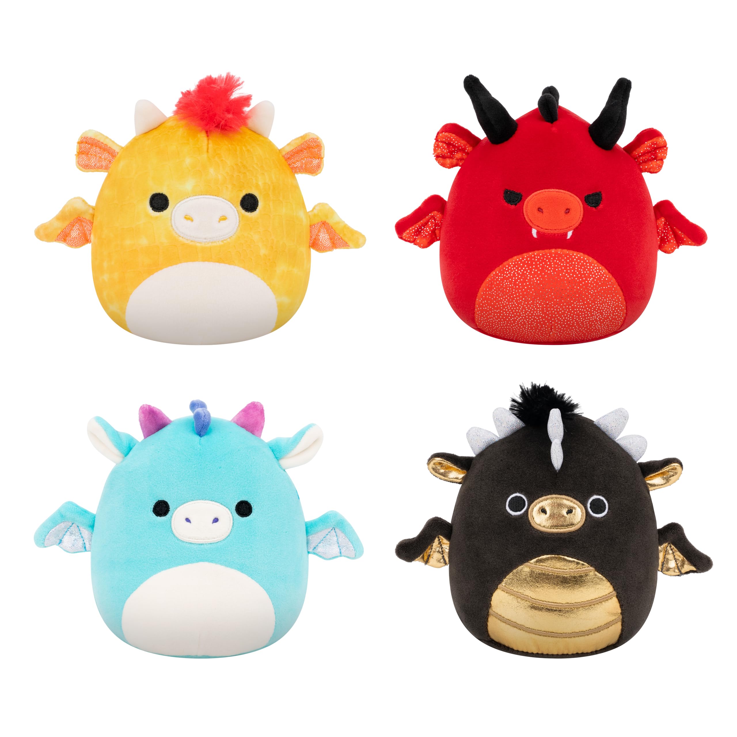 Squishmallows Original Dragon 4-Pack Official Jazwares Plush Little Amazon Exclusive