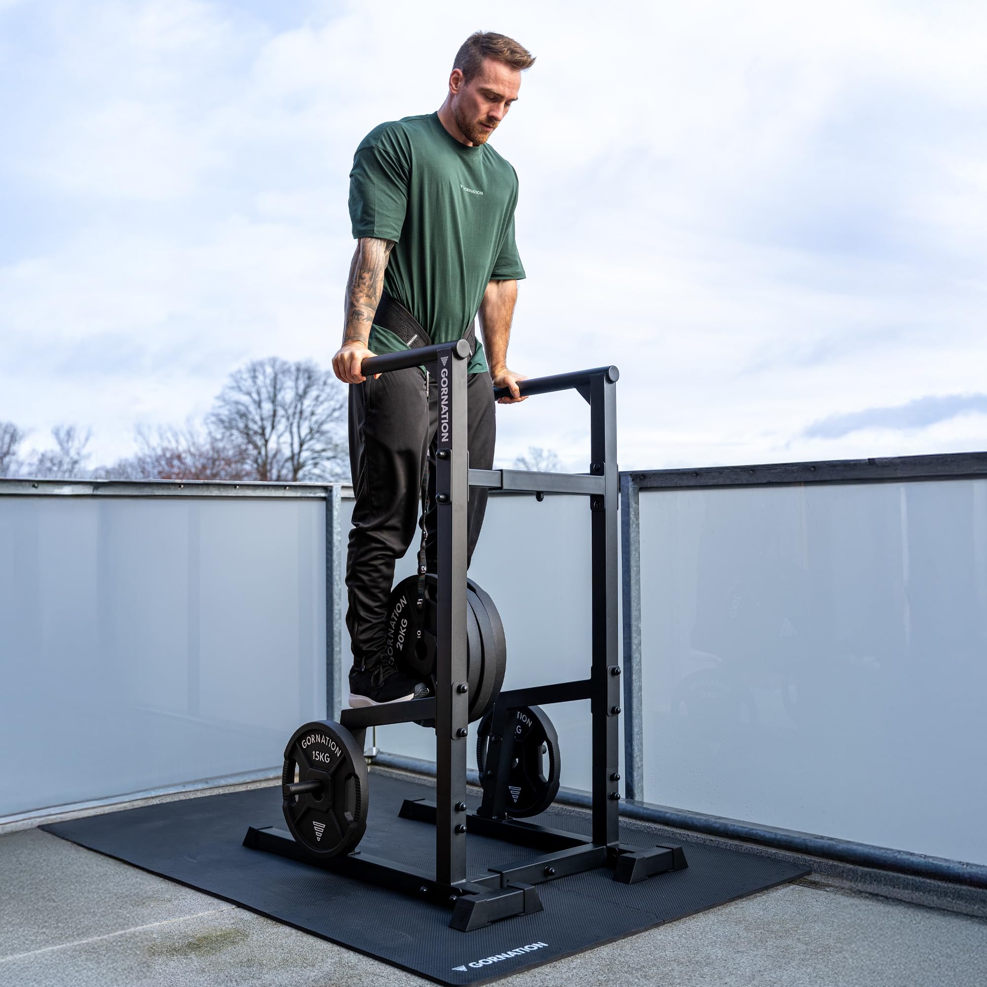 GORNATION Barres Dips, Station de Dips, Barres Parallèles en Acier pour Calisthenics, Équipement de Street Workout & Fitness avec réglage et Pieds antidérapants,