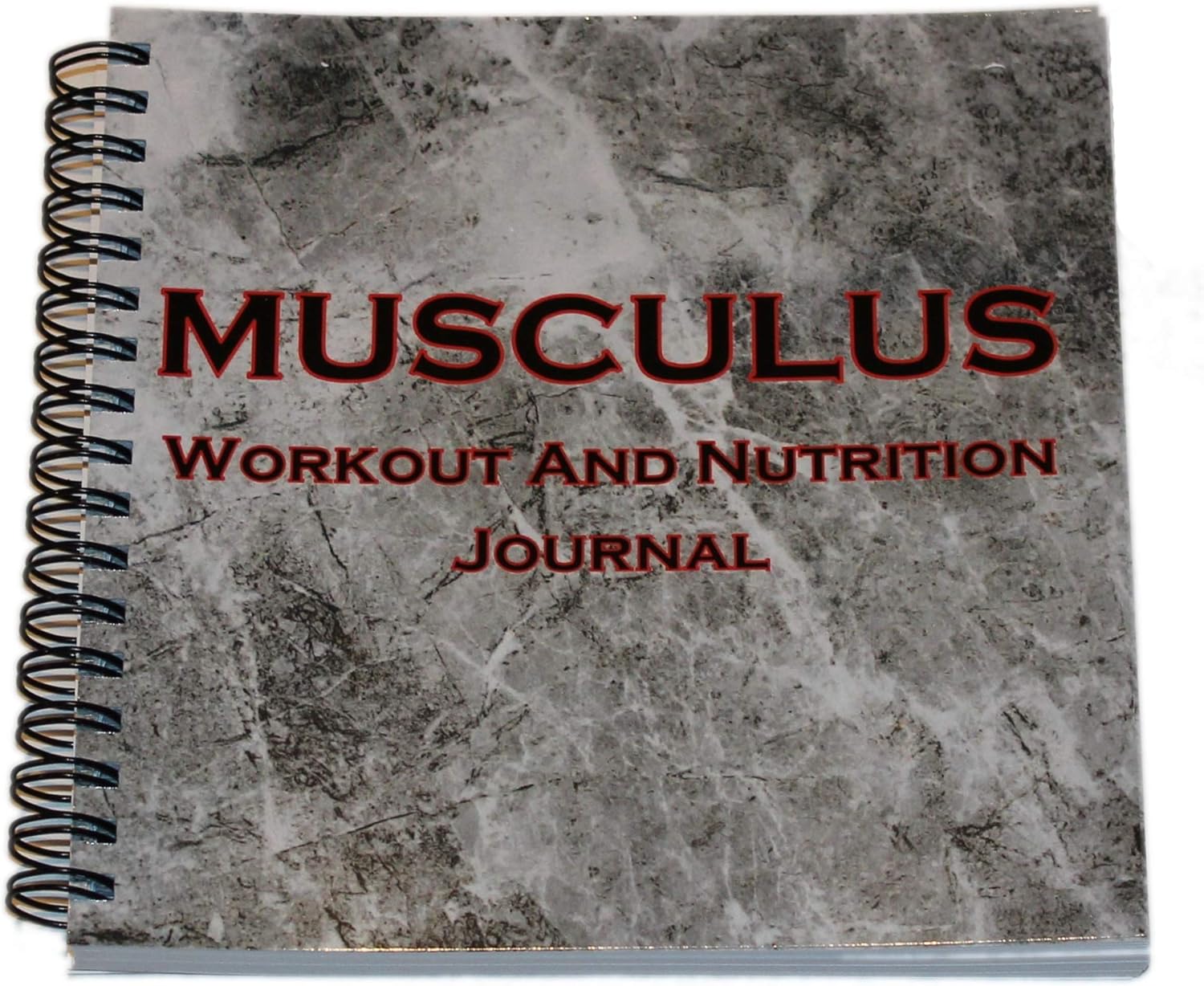Musculus - The Workout and Nutrition Journal - Fitness Journal - Workout Log - Fitness Planner - Daily Planner - 6" X 6" - Laminated Cover : Sports & Outdoors