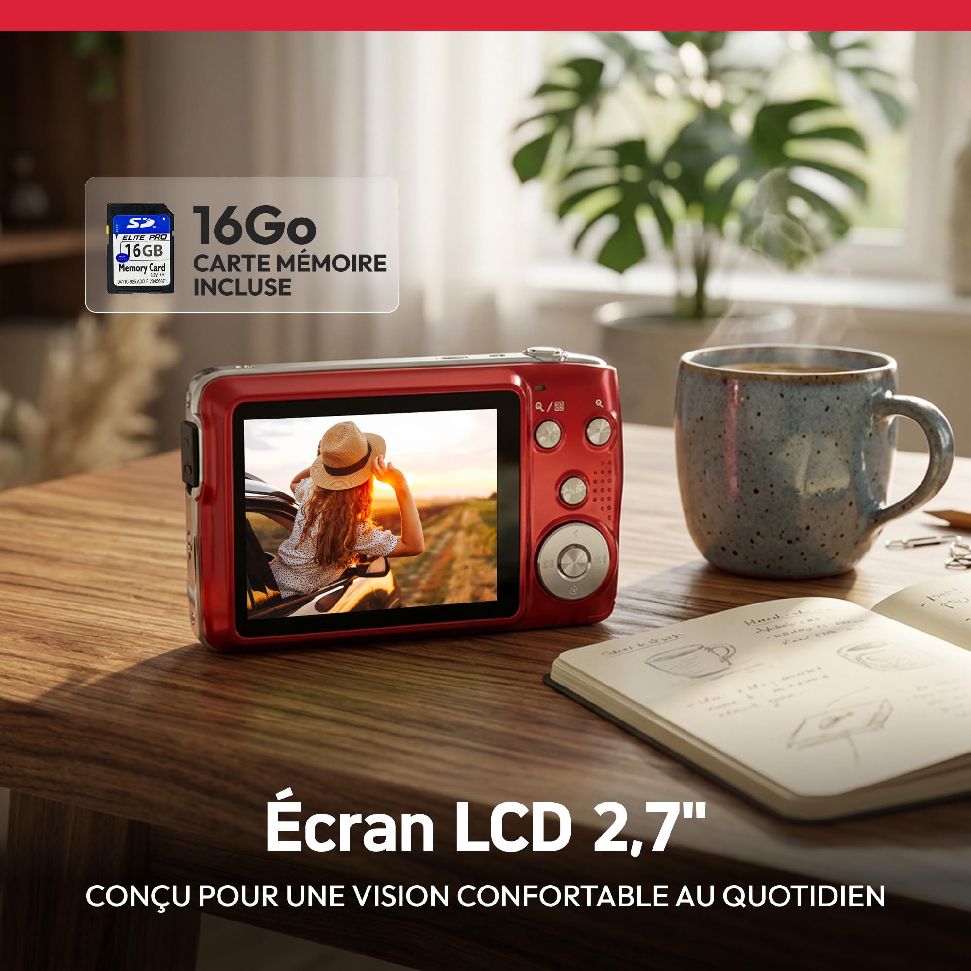 AGFA Photo Realishot DC8200 Appareil Photo Numérique Compact 21MP Full HD Zoom Optique 8X