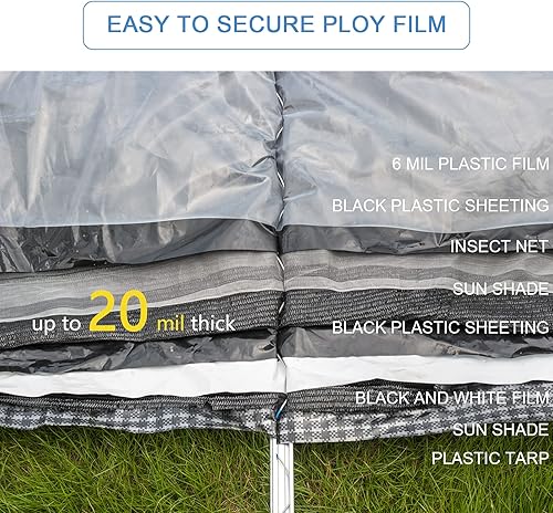 Miniatura 3 de GRELWT Alambre de resorte de invernadero y canal de bloqueo, 20 juegos, alambre recubierto de PVC de 6.56 pies y paquete de canal en U de aleación