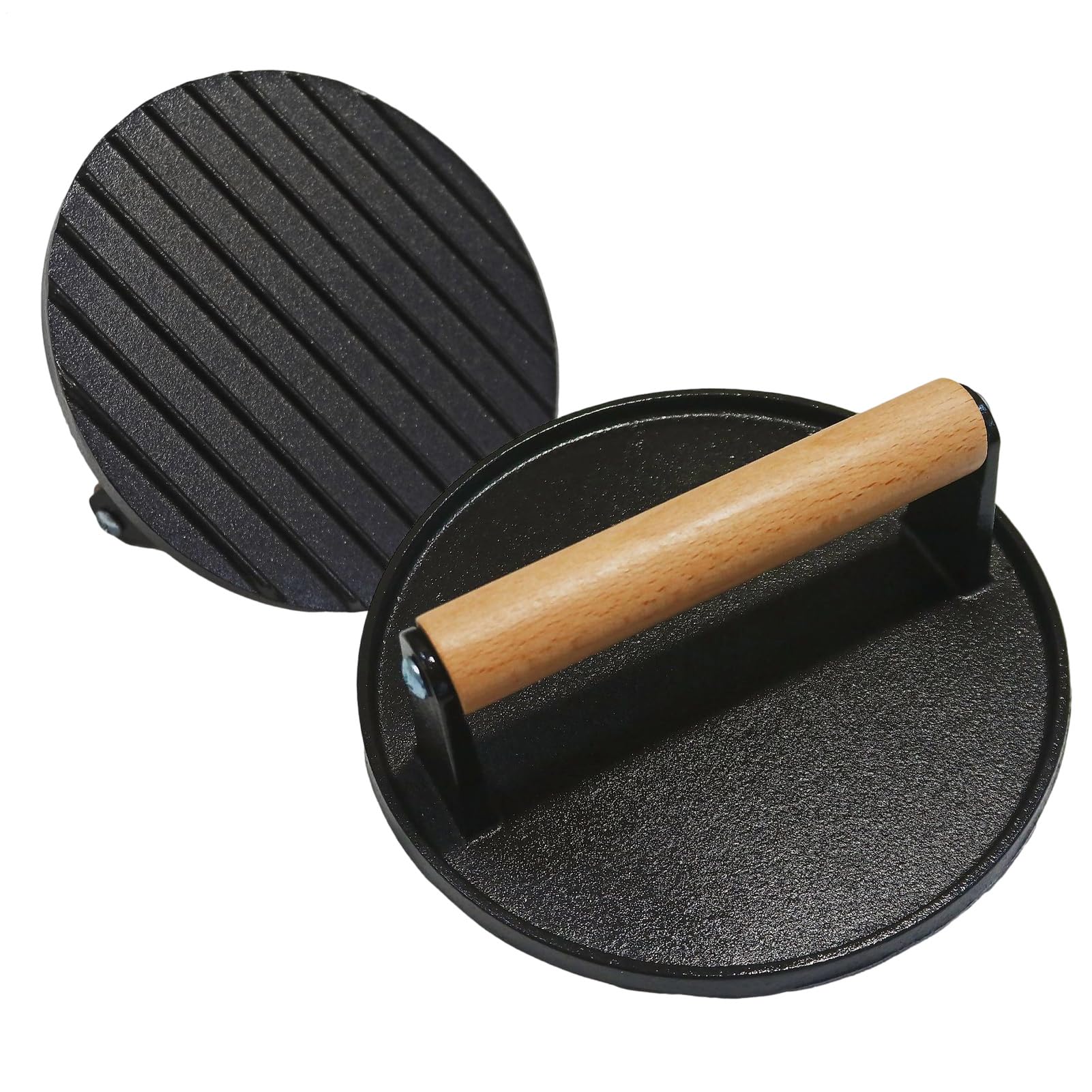 Hamburger Press métal lourd pour réussir vos smash burgers sans coller