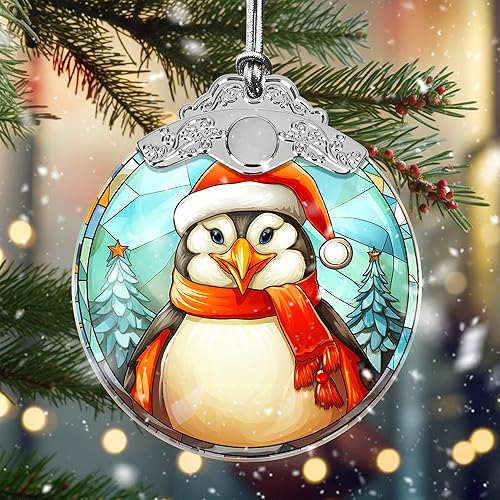 Miniatura 2 de Touber Adorno de pingüino, adorno de Navidad de pingüino, adornos de pingüino para Navidad, adornos de Navidad, adorno de árbol de Navidad de