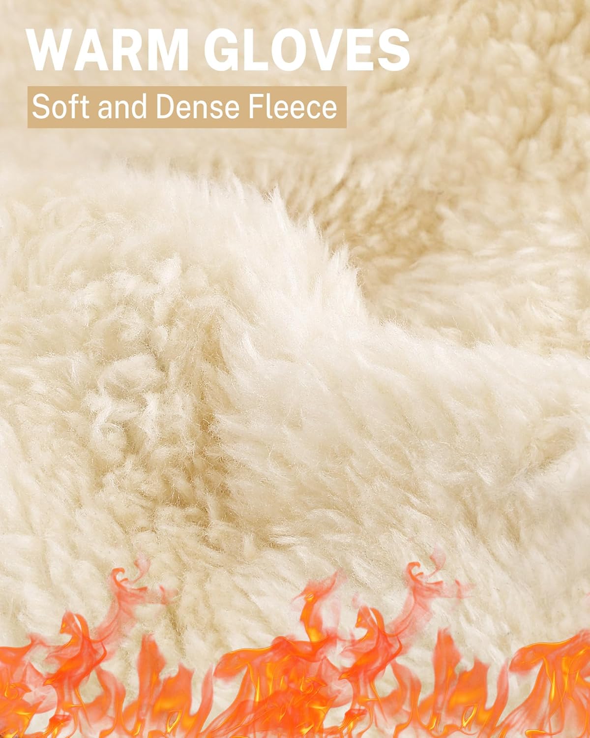 GXCROR Winter Gloves Women Men Ski Snow Gloves Liner Thermal Warm Fleece Touch Screen - Image 2