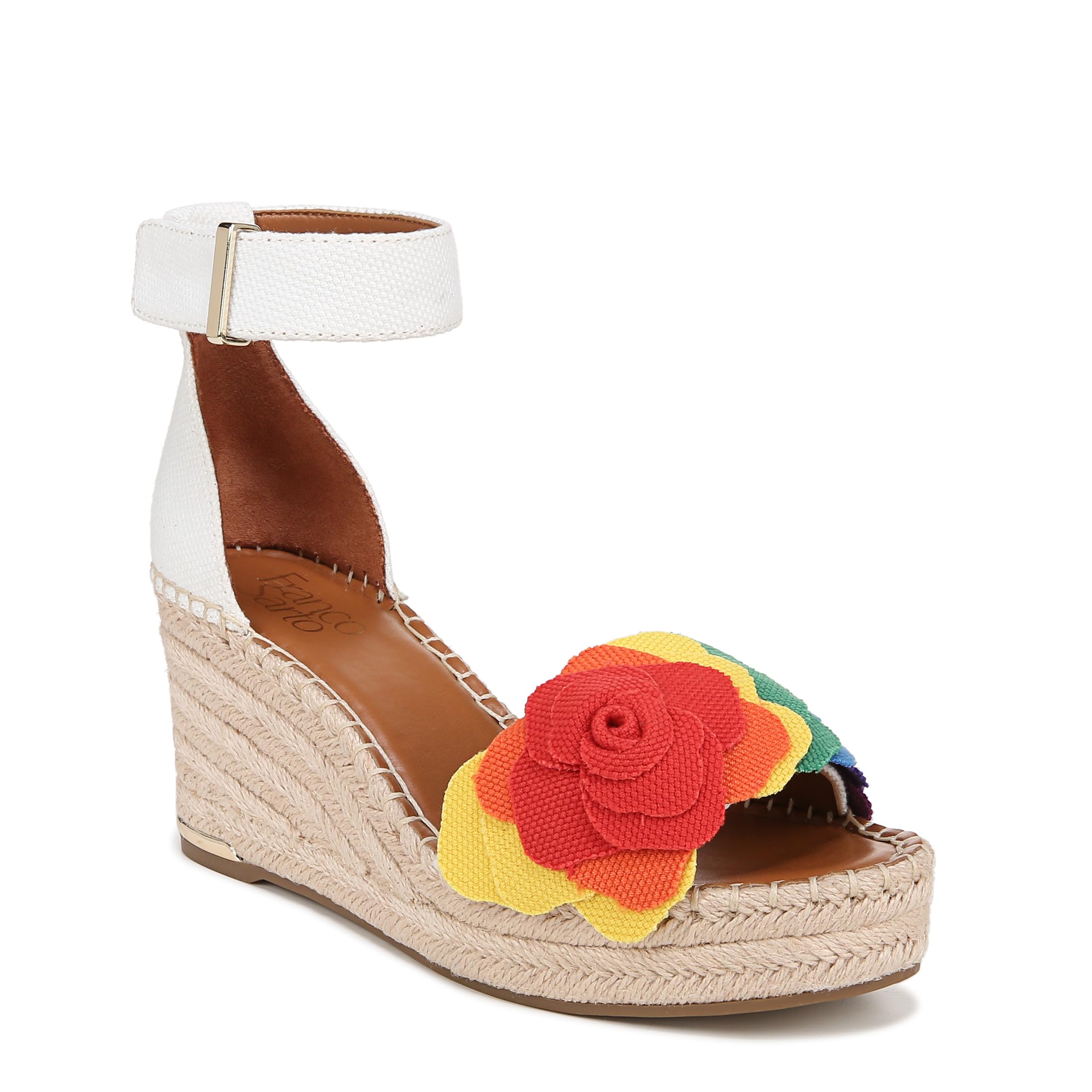 Franco SartoWomens Clemens Jute Wrapped Espadrille Wedge Sandals