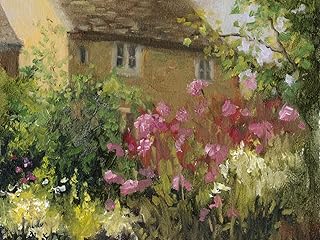 ART.COM Wall Art Print Cotswold Cottage IV by Mary Jean Weber, 16" x 12"