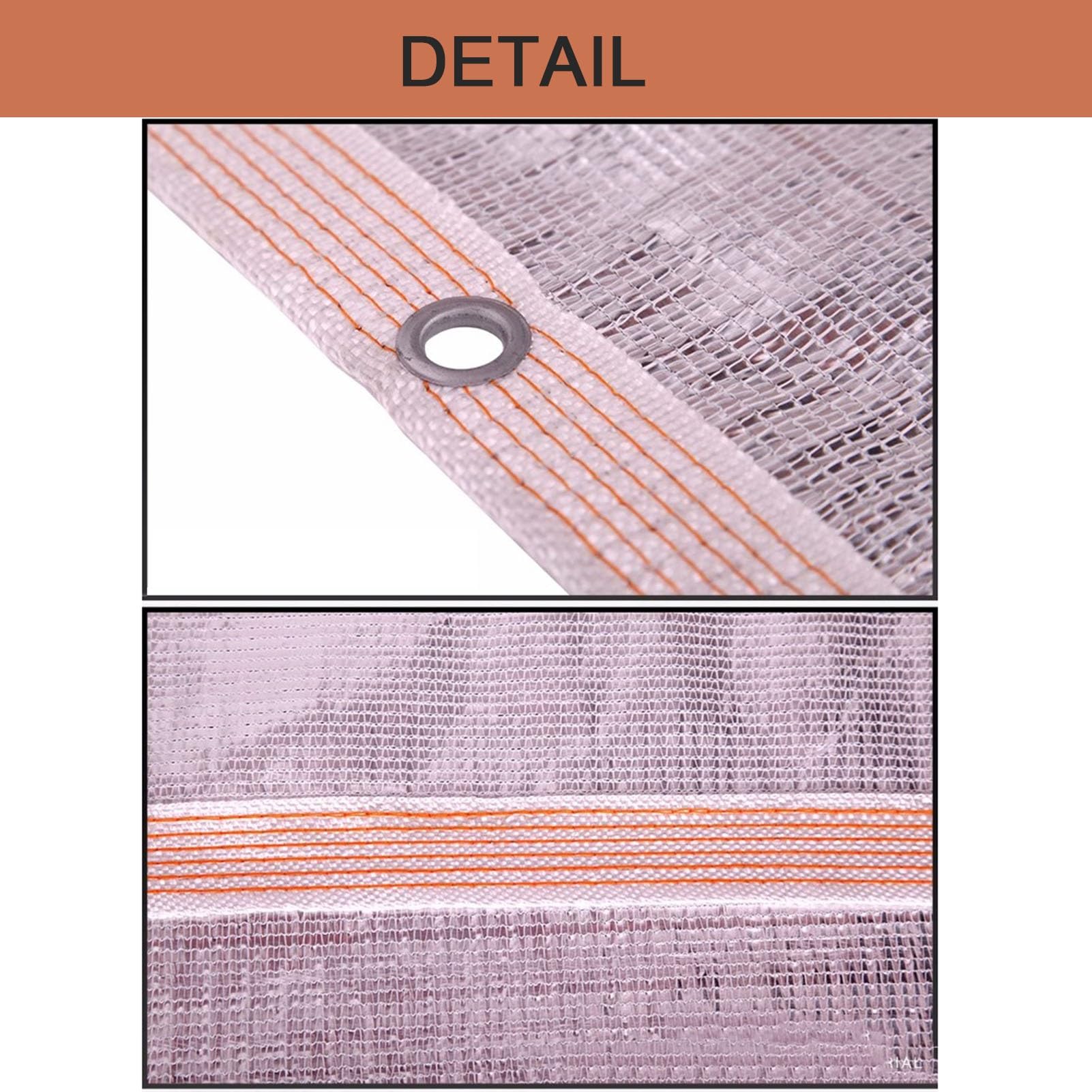 telo ombreggianti, Rete ombreggiante al 99%, telo in alluminio(2x3m/6.56x9.86ft)