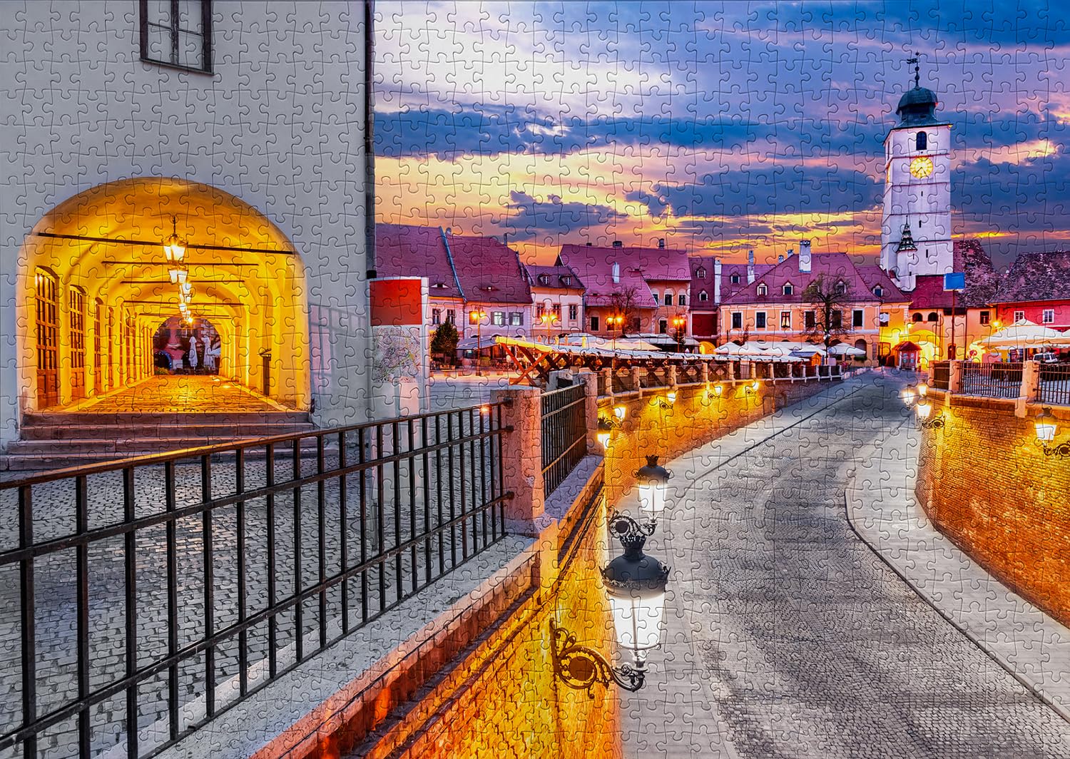 1000-Piece Jigsaw Puzzle For Adults - Couple Walking In Rainy Park, Matte Finish, Tight Fit - View #7