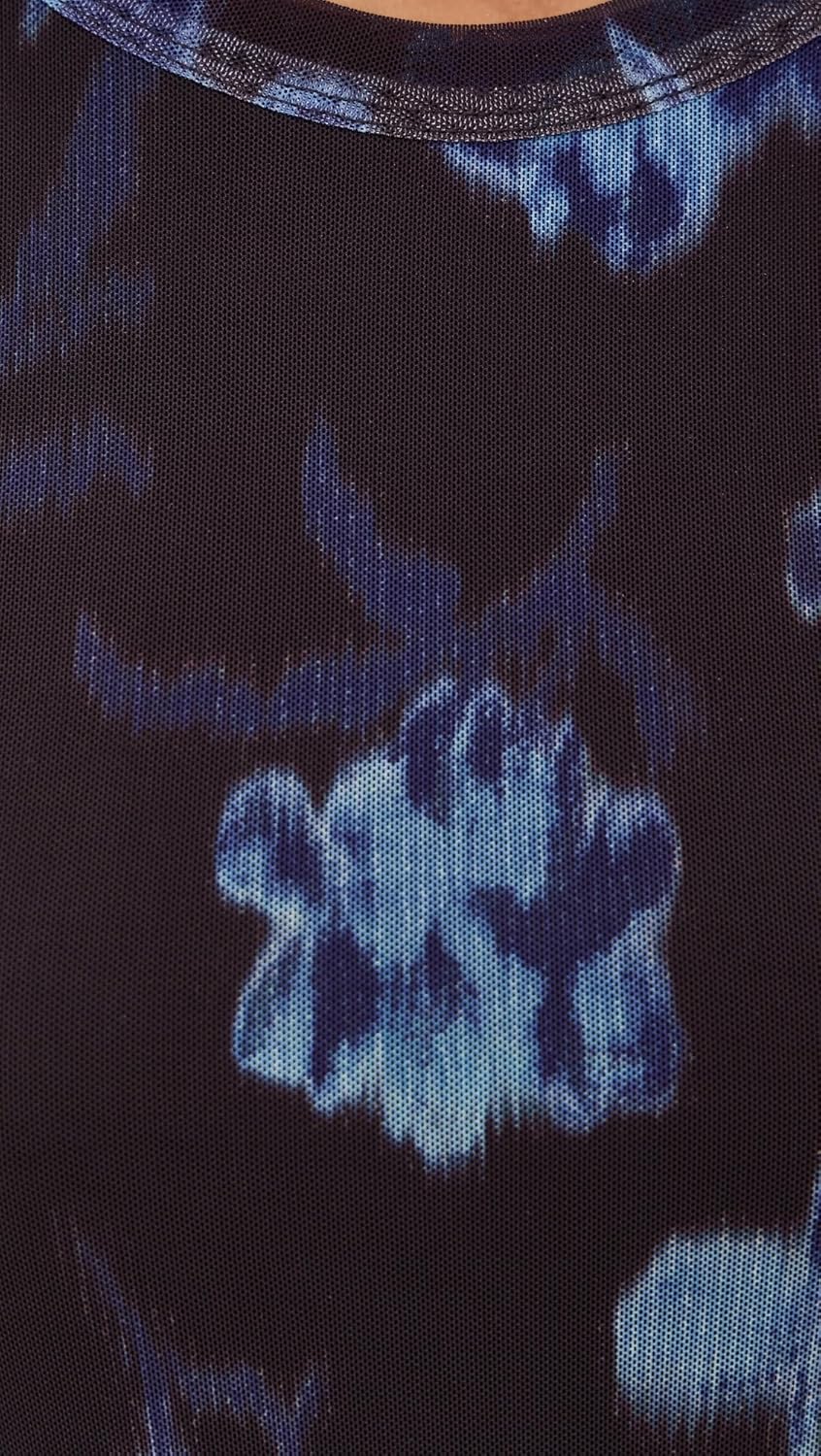 rag & bone Women's Yana Printed Mesh Long Sleeve Tee - Image 6