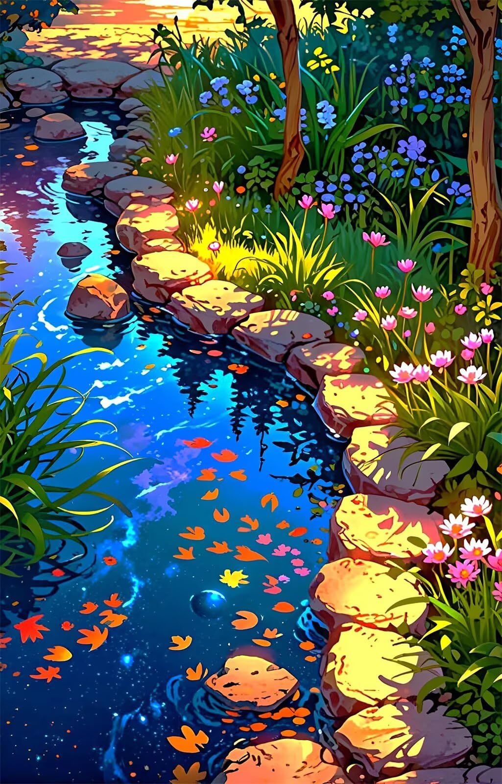 Puzzle 2000 Pezzi Fiori Stagno Puzzle Classici, Giochi Rilassamento e Intelligence, Puzzles Impossible, Idea Regalo Uomo e Donna