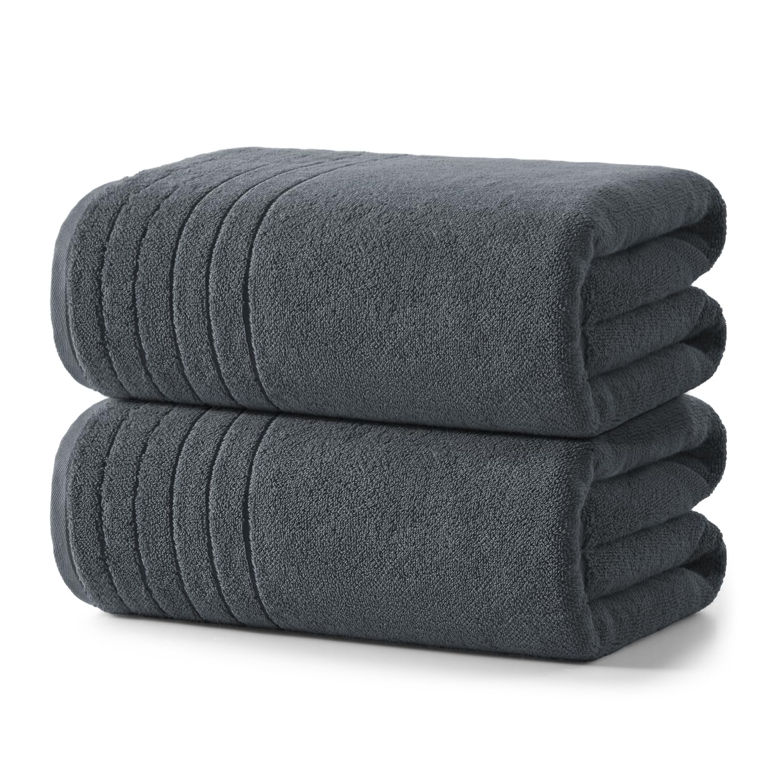 REDKISS 2 Pack 100 Cotton Thick Extra Large Bath Towels 35 X 70 Inches 750 GSM Quick Dry