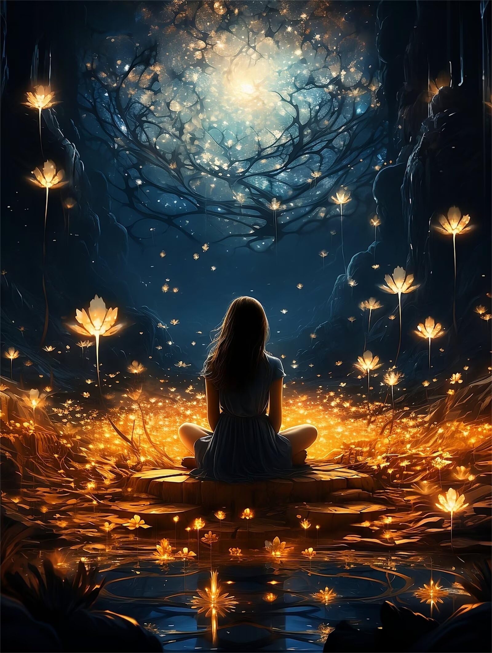 Puzzle 1000 elementów, marzycielska dziewczyna z krajobrazu, puzzle dla dorosłych, 75 x 50 cm, puzzle edukacyjne, wyzwania, zabawka, 1000 elementów, puzzle dla dorosłych i dzieci