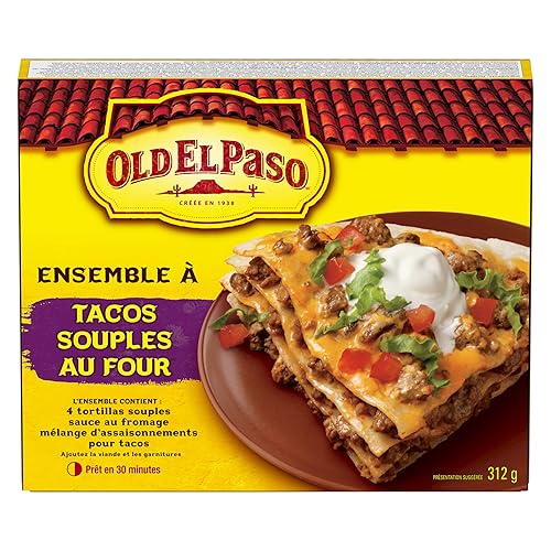 Miniatura 6 de Old El Paso Kit de cena suave para hornear tacos, 11.01 oz11 onzas, Importado de Canadá