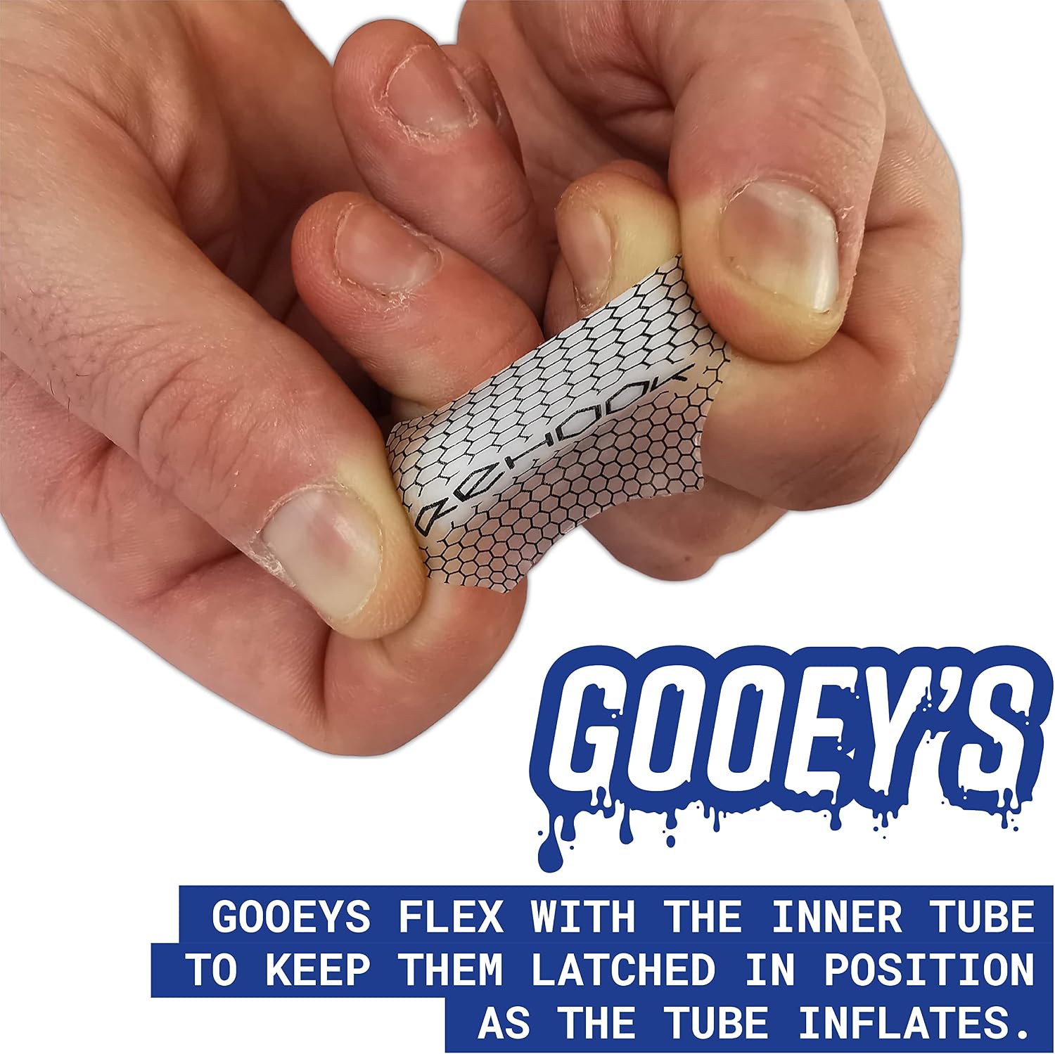 Rehook Gooeys (2X Pack) - Bike Puncture Repair Glueless Self-Adhesive Patches Kit (2)