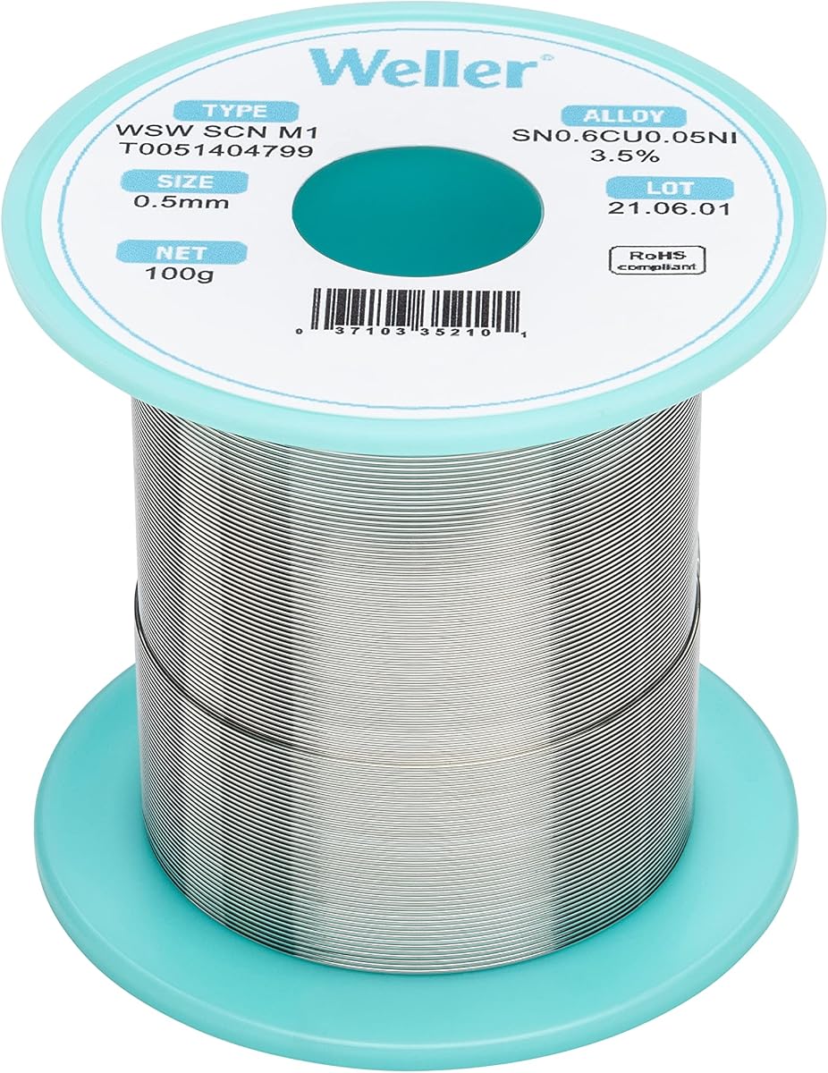 Cable de soldadura Weller WSW SCN M1, 0,5 mm, 100 g | T0051404799