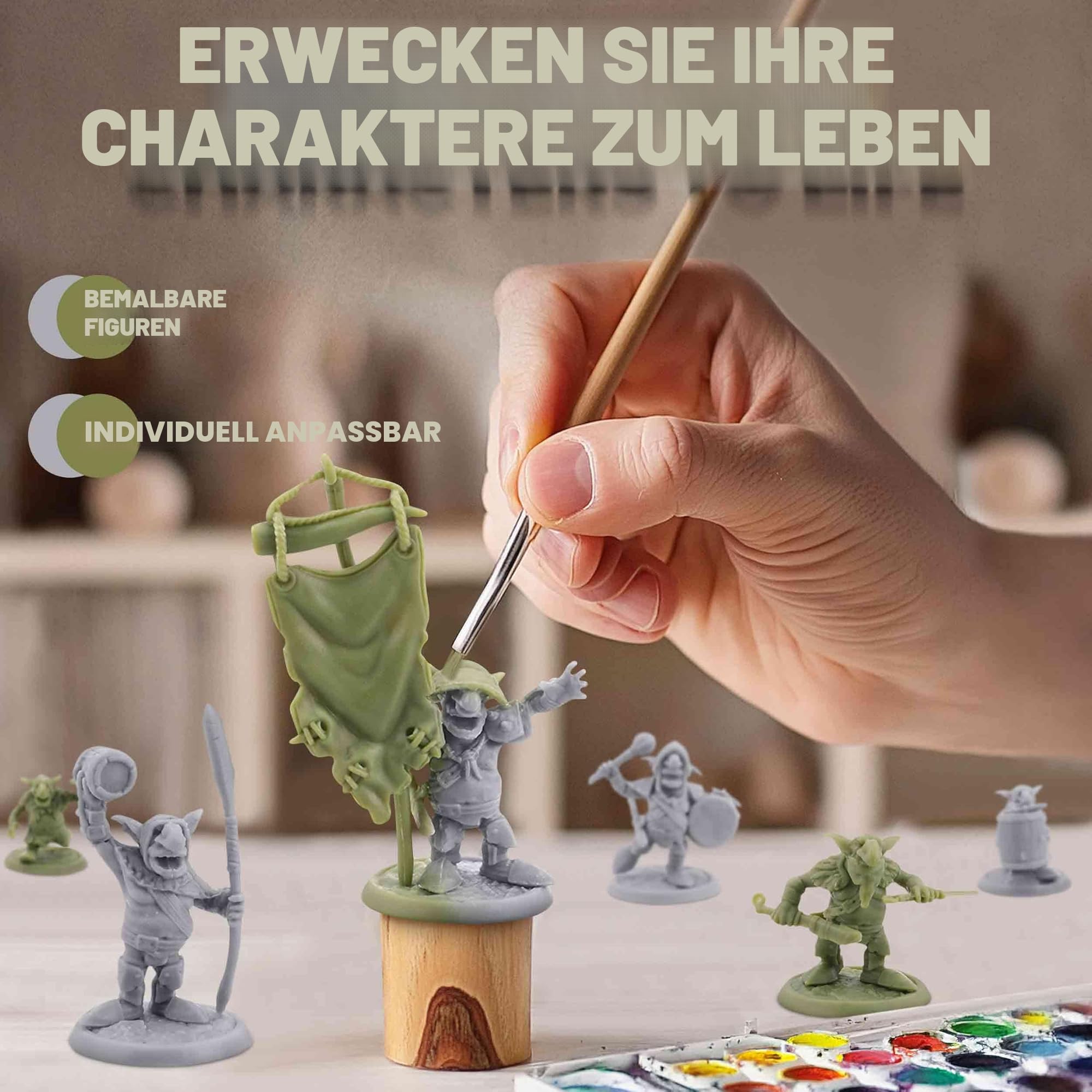 Path Gaming Fantasy Goblins Set für DND-Miniaturen, Figuren, RPG, 28 mm, Dungeons und Dragons, Unbemalt, Monster-Miniaturen, Tisch-Miniaturen