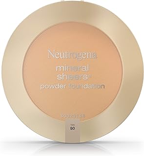 Neutrogena Mineral Sheers Powder Foundation, Tan 80, 0.34 Ounce