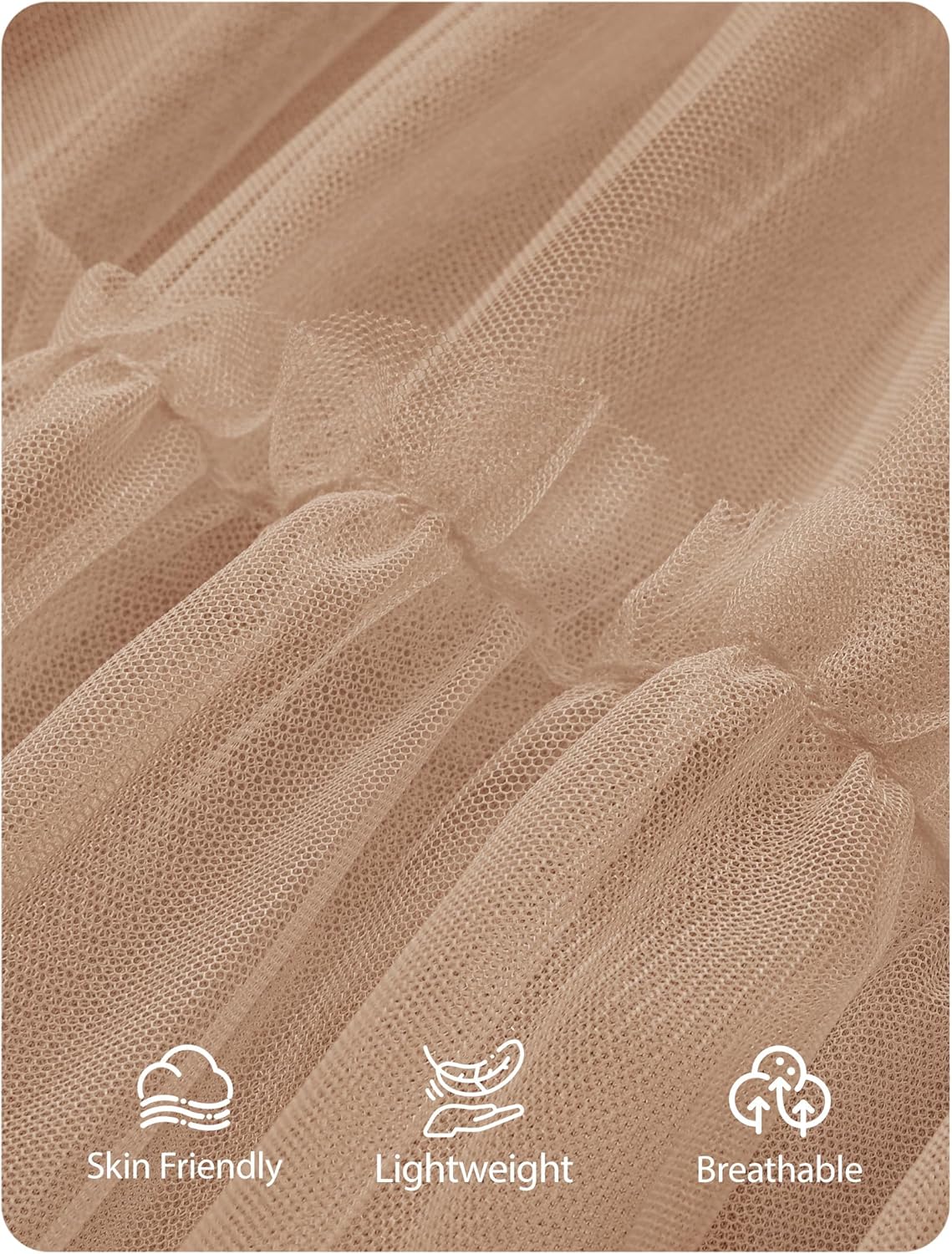 ZESICA Women's Tulle Maxi Skirt A-Line Flowy Ruffle Tiered Elastic High Waist 2026 Fall Trendy Midi Long Skirts - Image 4