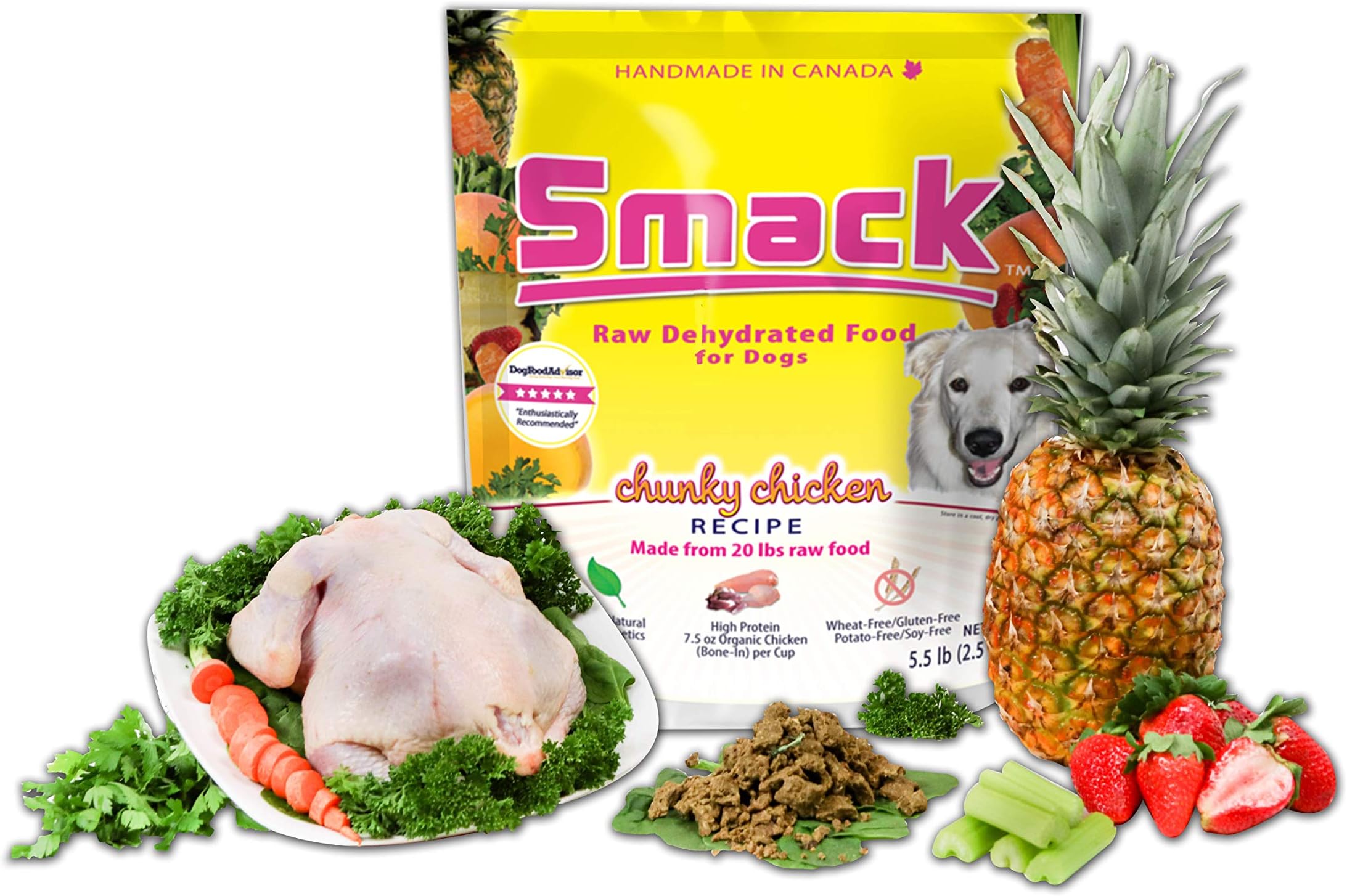 Chicken Chunks for Dogs by Smack Pet Food