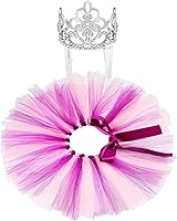 Vista 11 de Juego de 2 piezas de corona para perro, diadema de tutú para perro, falda tutú, corona de diamantes de imitación de cristal, disfraz para cachorros