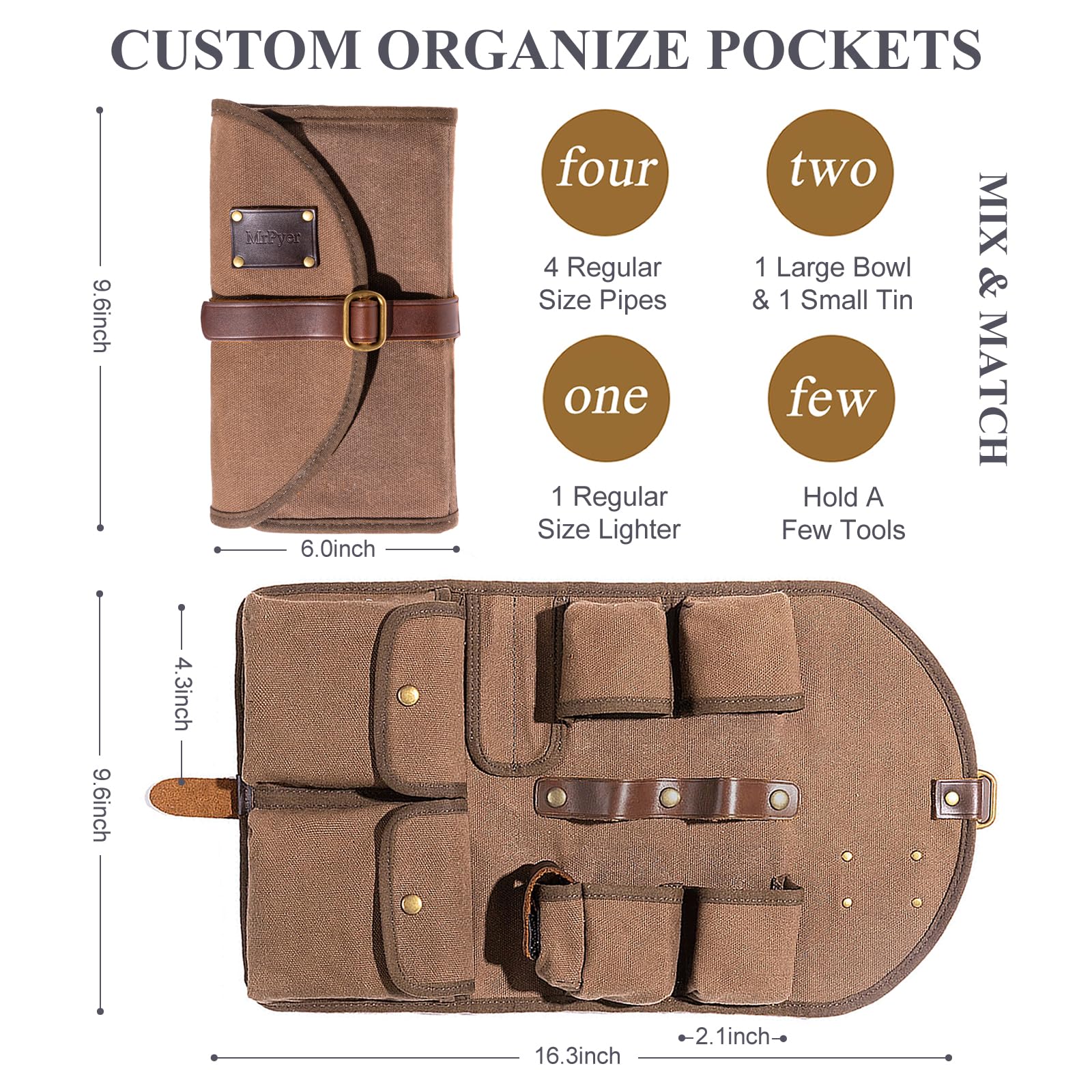 pipe tobacco travel tin CONTACTS Pouch with Pipe Stand Full Grain Leather Tobacco Pipe Accessories Bag Handmade Organizer for 2 Pipes, Lighter, Cigarette : Health & Household this fragrance conjures up notes of sandalwood Pocket Jar Pocket-Sized Tobacco Travel