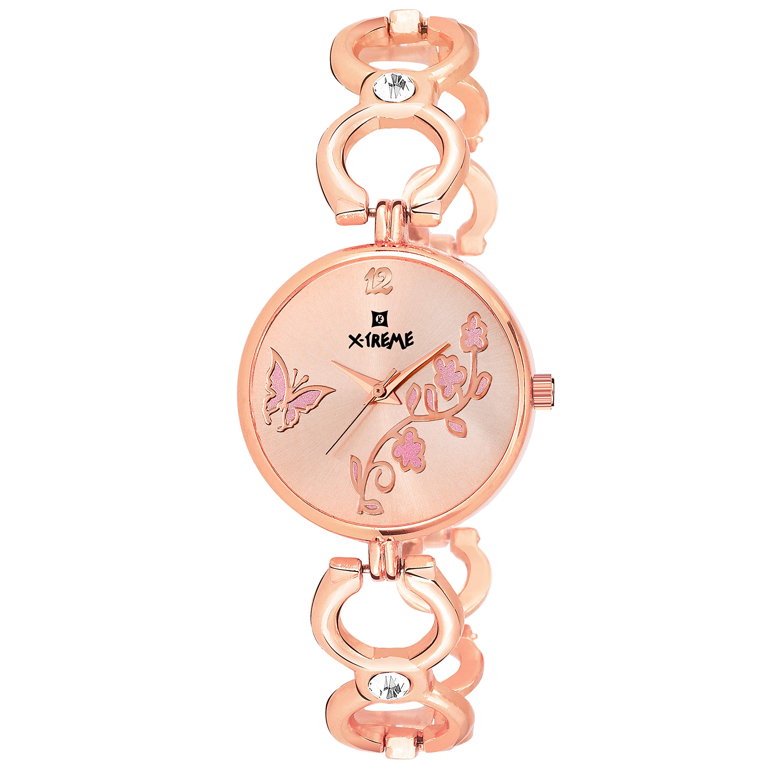 Xtreme Round Rose Gold Dial Water Resistant Watch for Women (XM-LR511-RGRG) (B07P43F8J7) Amazon Price History, Amazon Price Tracker