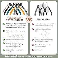 Vista 7 de The Beadsmith Paquete Combo de Alicates de Bucle de Un Paso – Incluye alicates de bucle de 1.5 mm, 2.25 mm y 3 mm, usar con alambre de manualidades