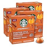 Starbucks by Nespresso Vertuo, Pumpkin Spice, 32-count Coffee Pods, Brews 7.8 oz. Pumpkin Spice 8 Count (Pack of 4)