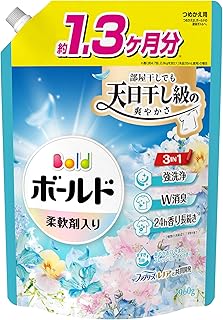 Bold ボールド 柔軟剤入り 洗濯洗剤 液体 爽やかおひさまとフレッシュサボンの香り 詰め替え 960g