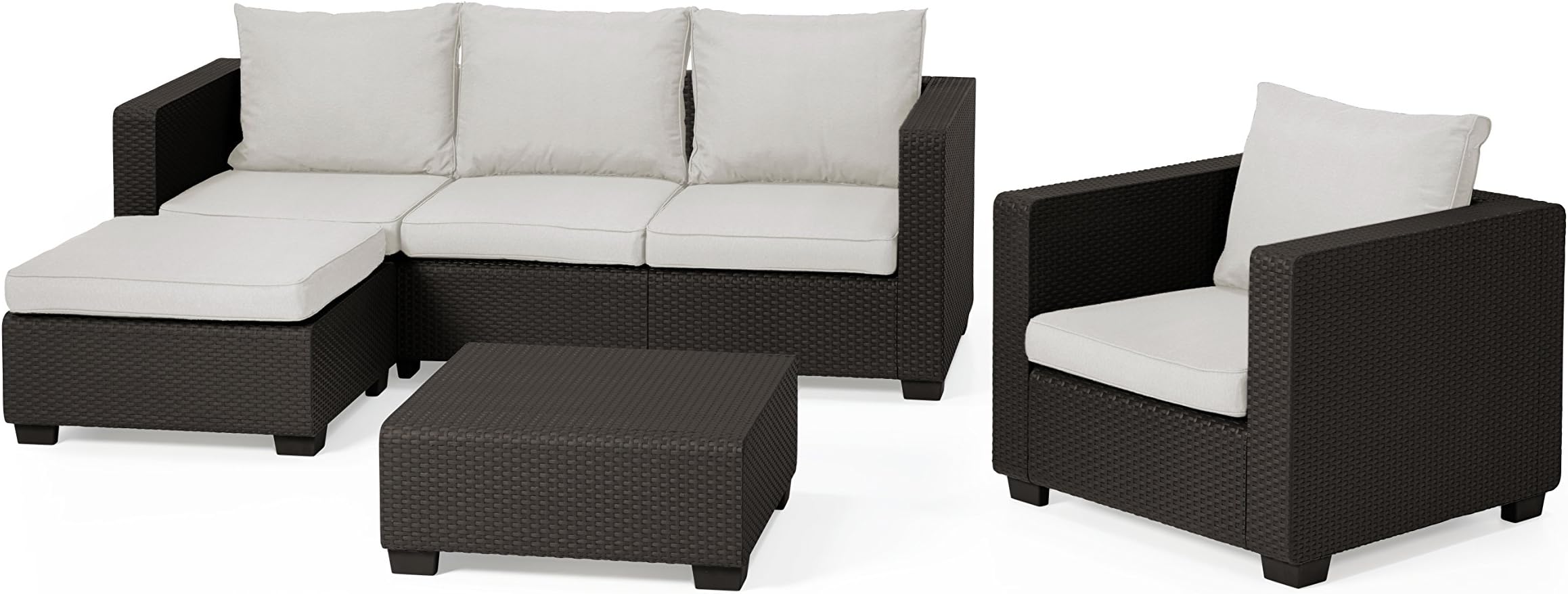 Allibert Hovac N.V. Cappuccino Table and Chair Set, One Size