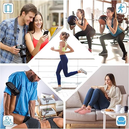 Miniatura 3 de BKP Calcetines de yoga antideslizantes para mujer, adecuados para pilates, ballet, plasticidad, baile, hogar, entrenamiento