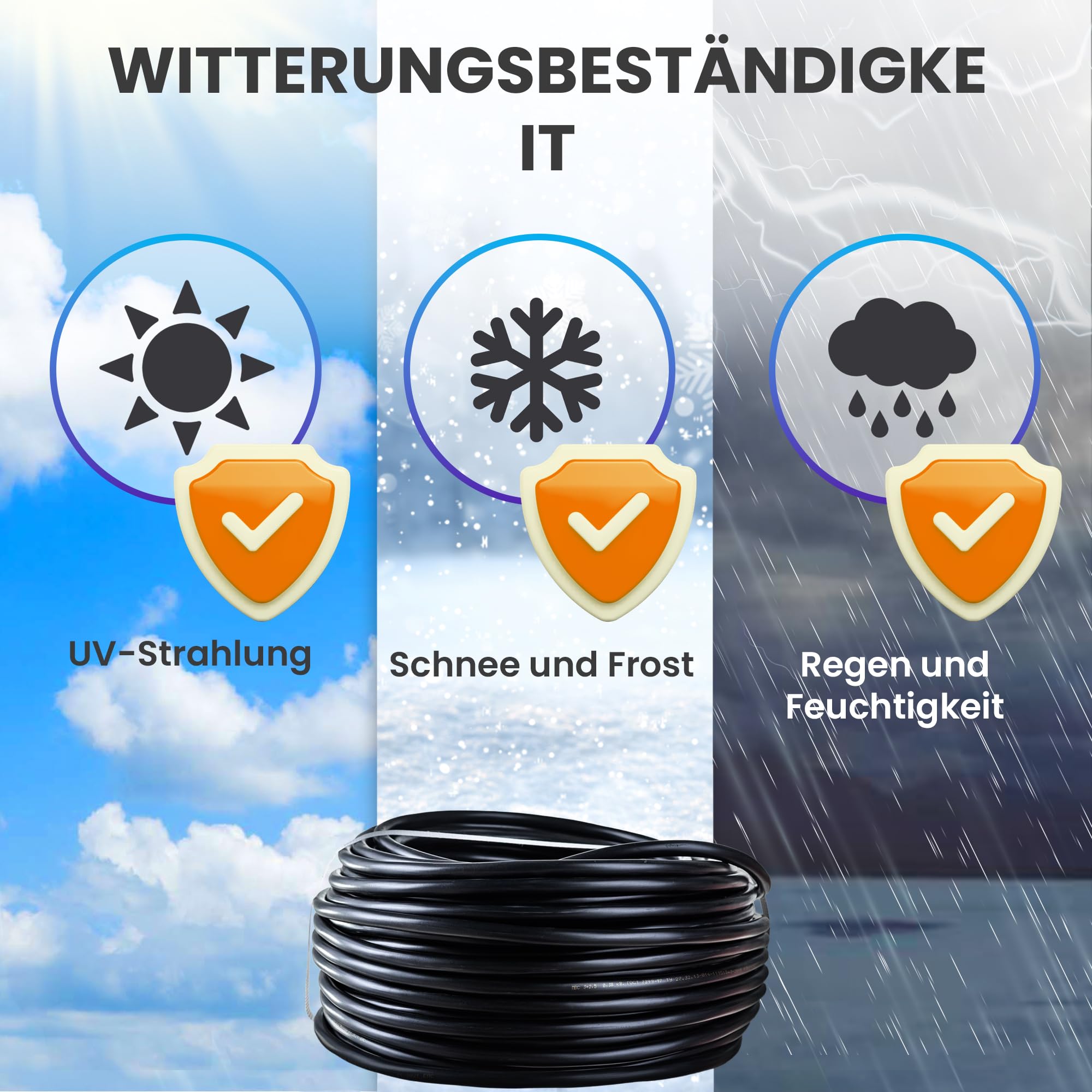 EXTRALINK 100m CAT5e Netzwerkkabel Outdoor LAN Kabel Verlegekabel Ethernet Installationskabel – 100% Kupfer F/UTP geschirmt, UV-beständig, PE Außenmantel, Outdoor Kabel langlebig & wetterfest