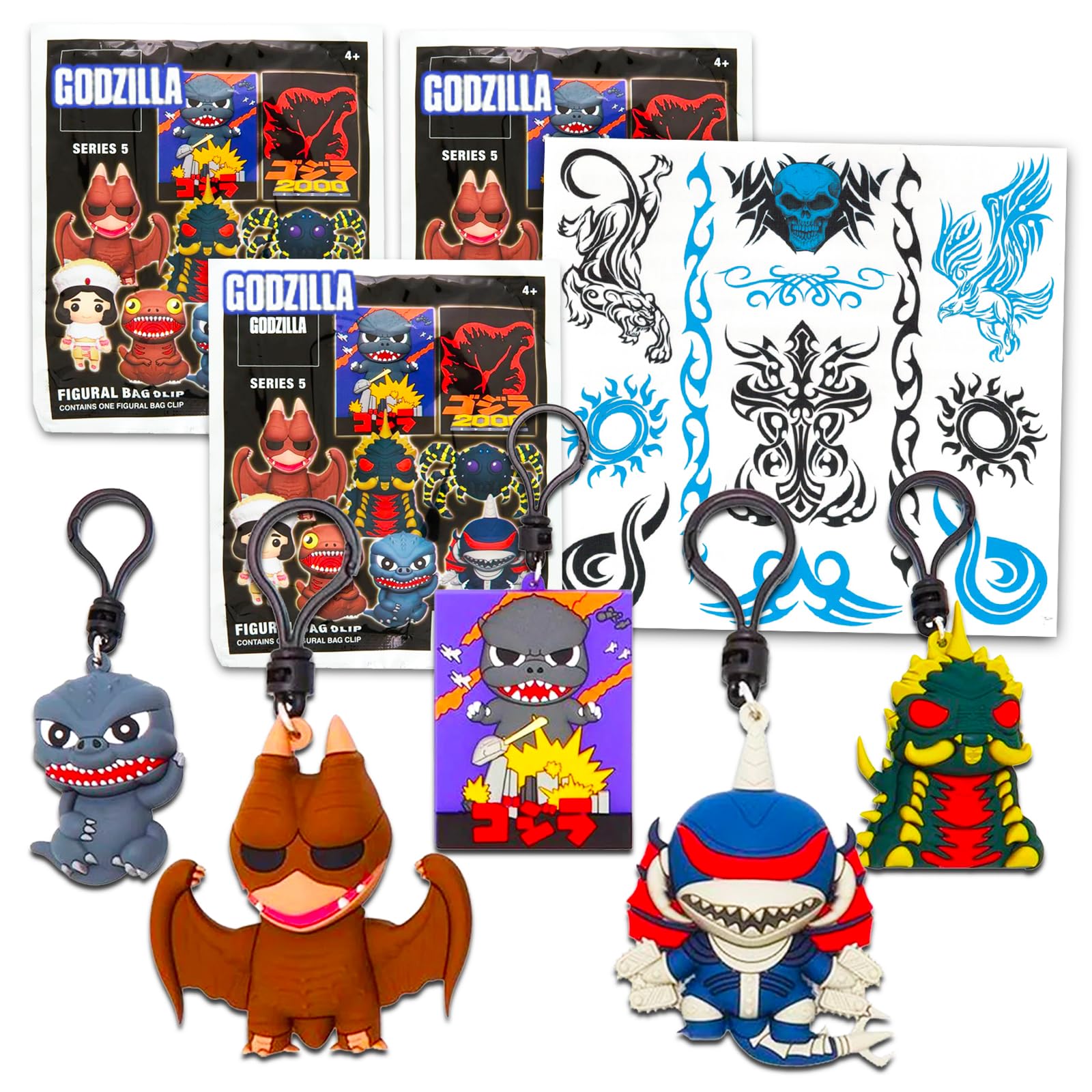 Amazon.com: Screen Legends Godzilla Blind Bag Party Favors 3 Pack
