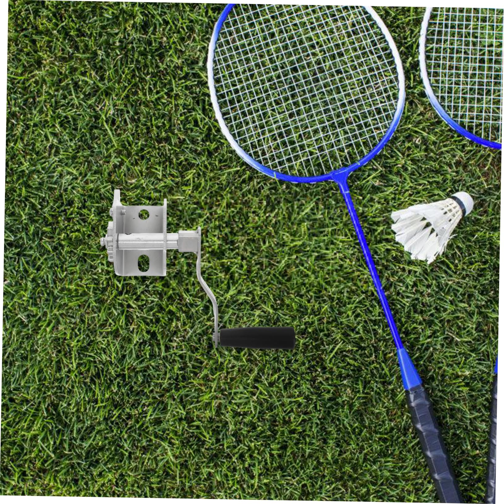 Abaodam Handkurbel Netzspanner Für Volleyball Und Badminton Outdoor Metall Spannvorrichtung Kompakt Handkurbelverspannungsgerät Für Netzspannung Und Einstellbar