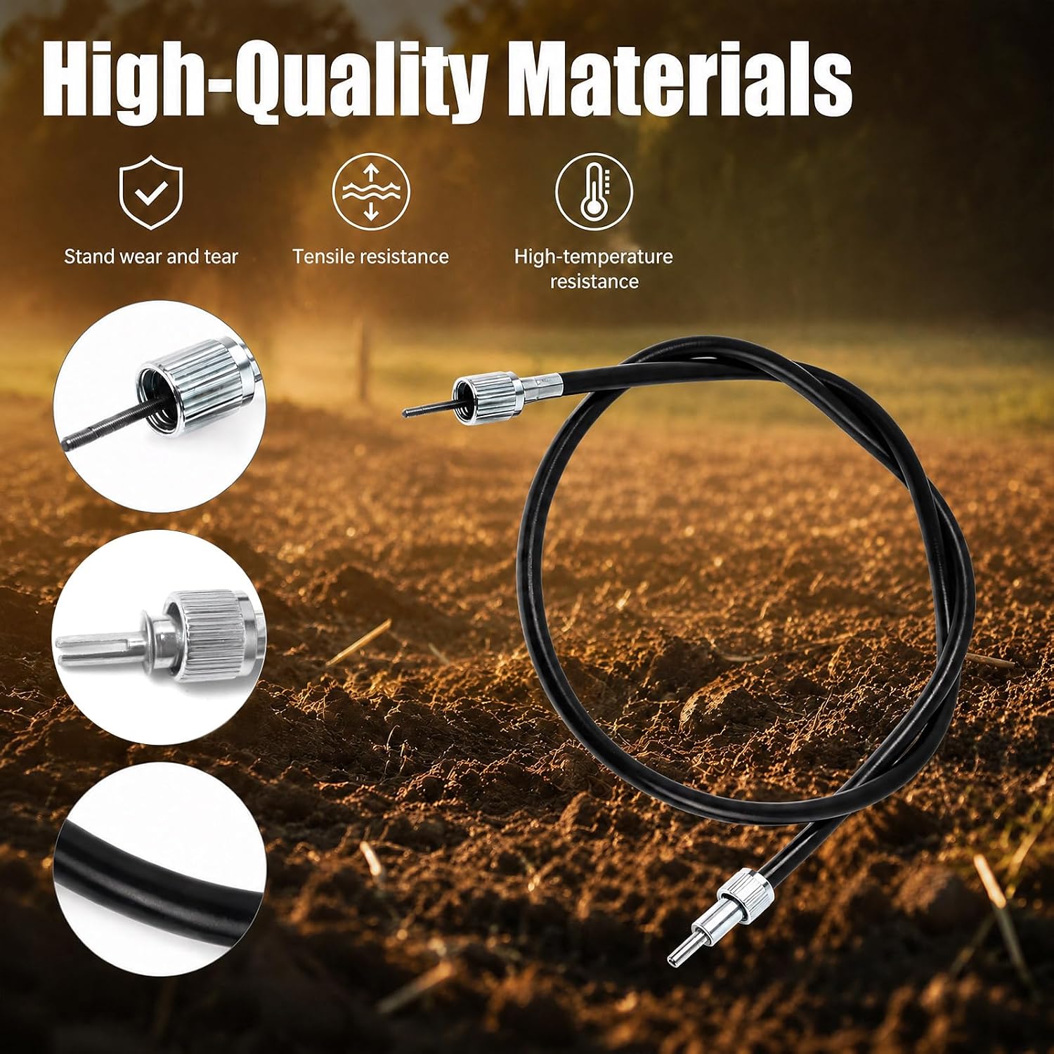Tachometer Cable Fit for Kubota L2501 L2502 L3200 L3800 Tractor