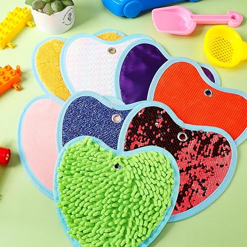 Miniatura 2 de Juego de 8 mini alfombrillas sensoriales con textura surtida, tapetes sensoriales para textura, azulejos sensoriales educativos táctiles sensoriales