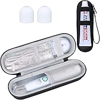 Vista 12 de khanka Estuche de viaje para cepillo de dientes eléctrico rígido con 2 tapas de pasta de dientes, compatible con Philips Sonicare ProtectiveClean