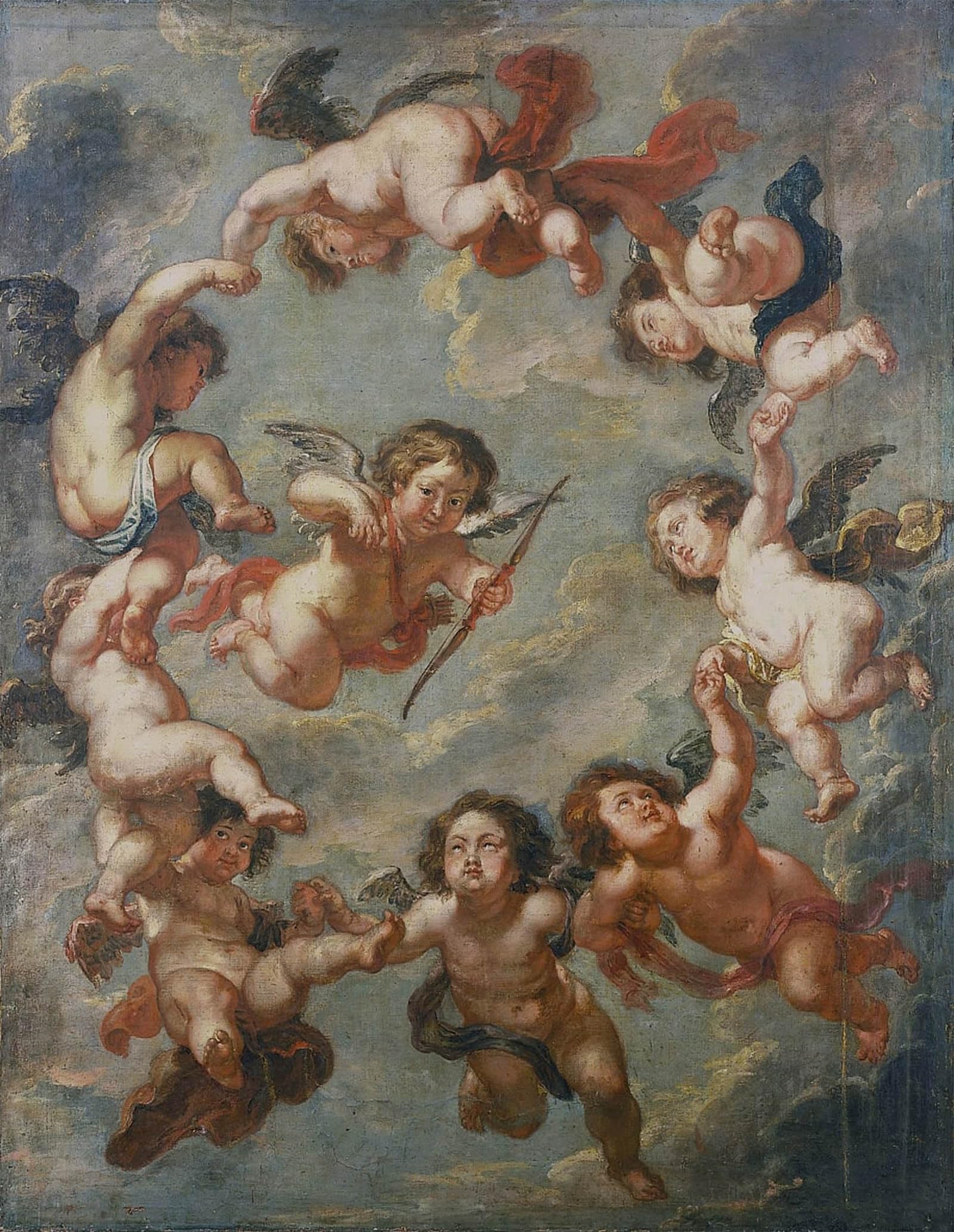 POSTERIIk Famous Modern Artwork Art Mural Putti a Ceiling Decoration by Peter Paul Rubens Oil Paintings Pictures for Home Decor 60x90cm