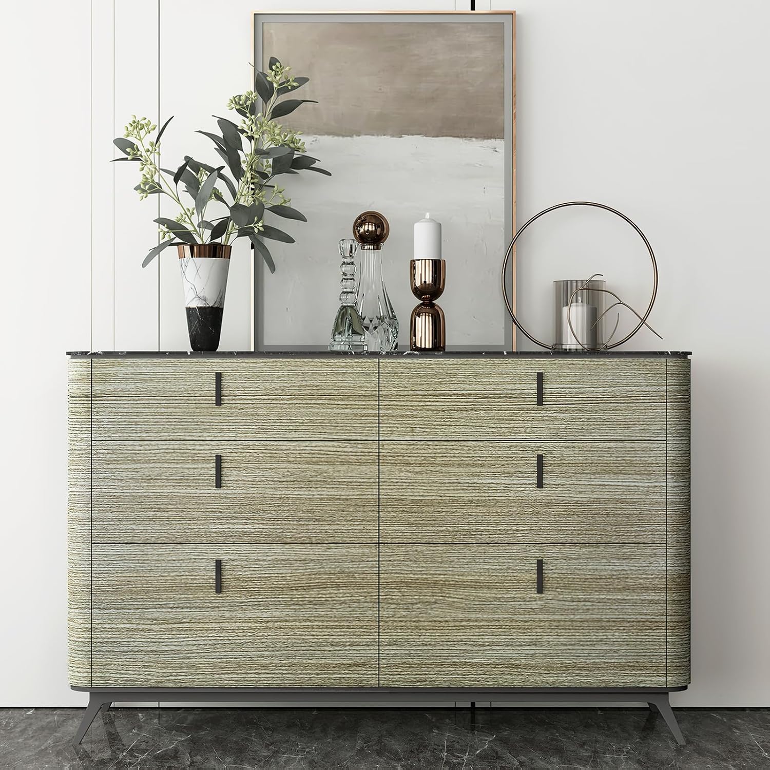 24"×200" Brown Gray Wallpaper Peel and Stick Wood Grain Contact Paper, Waterproof Self-Adhesive Removable Rustic Bamboo Oak Texture, Thick Vinyl Wrap Modern for Furniture Kitchen Cabinet