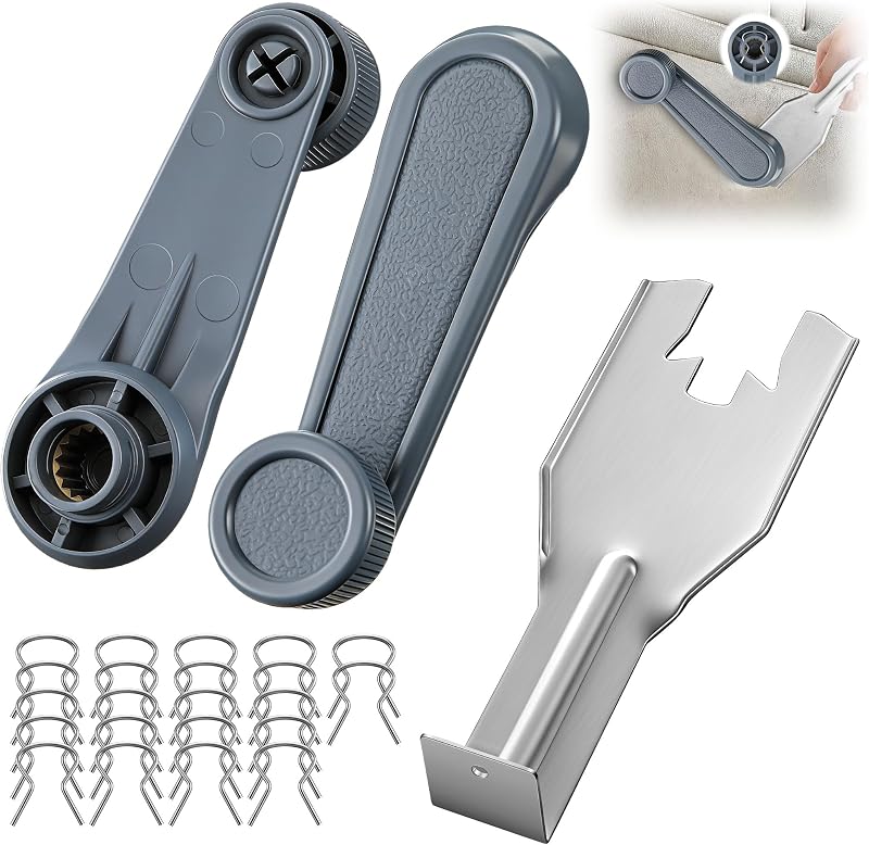 Manivela do Vidro Elétrico Gulfmew para Toyota Cinza – Kit com 2 Unidades