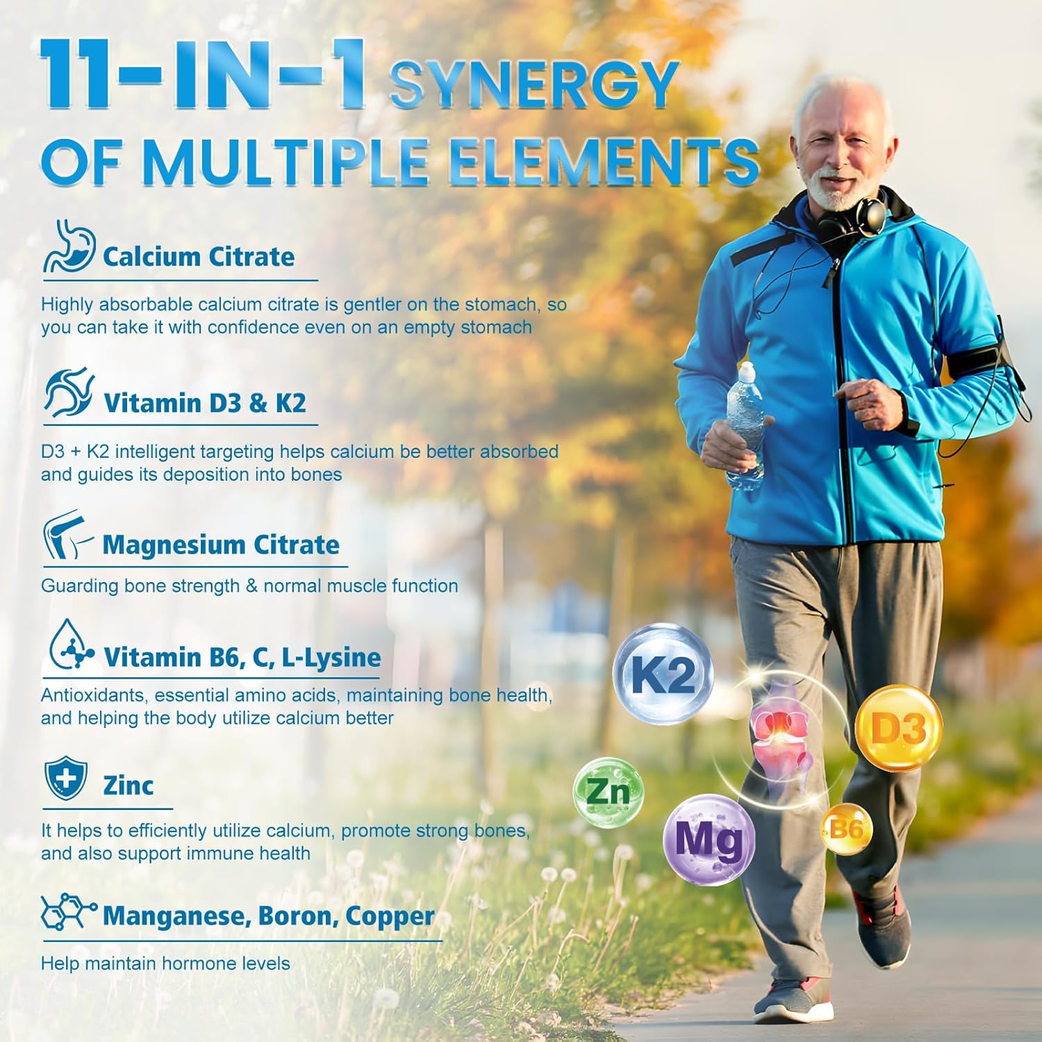 2 Pack Calcium Citrate Magnesium Zinc 1500mg for Kids & Adults Sugar-Free D3 K2 (MK-7), B6 Multivitamin Chewable Gummies Extra Strength-Ultimate Absorption for Bone Muscle Teeth Immune Vegan 180 Count