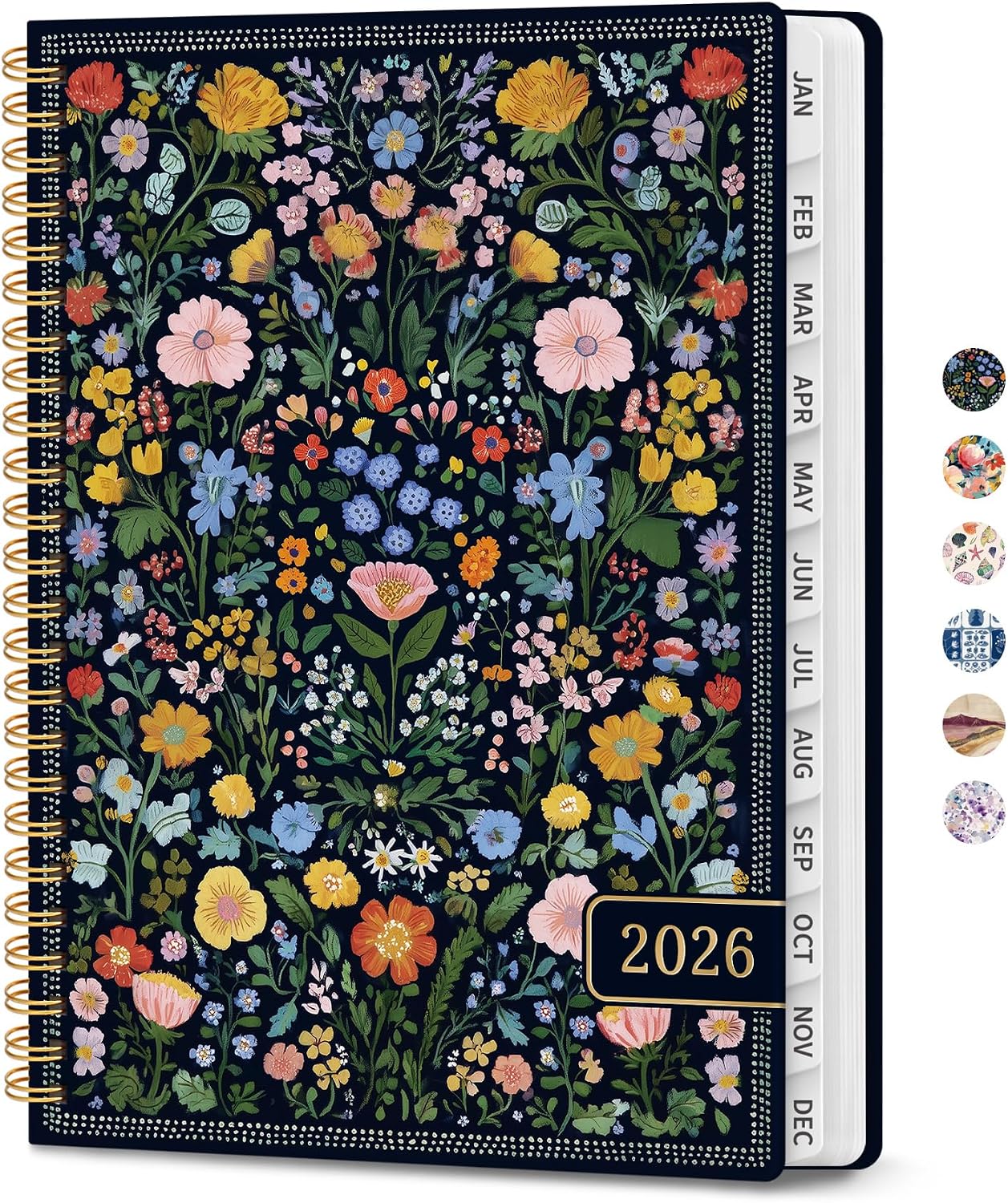 Zotia 2026 Planner for Women: Weekly Monthly Hardcover Spiral Bound with Tabs, Pocket, Celestial Design - 8.5x11 Office Home School Organizer
